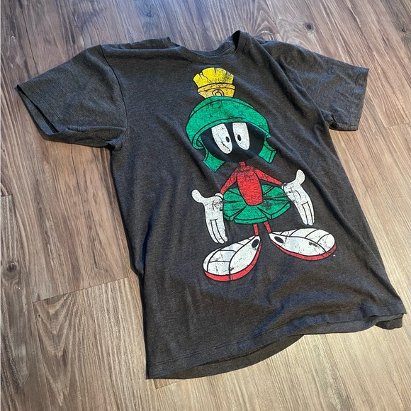 vintage 90s Looney Toons Marvin The Martian graphic Tee shirt - Picture 2 of 3